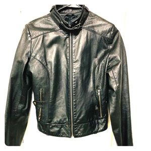 Leather Bomber Jacket